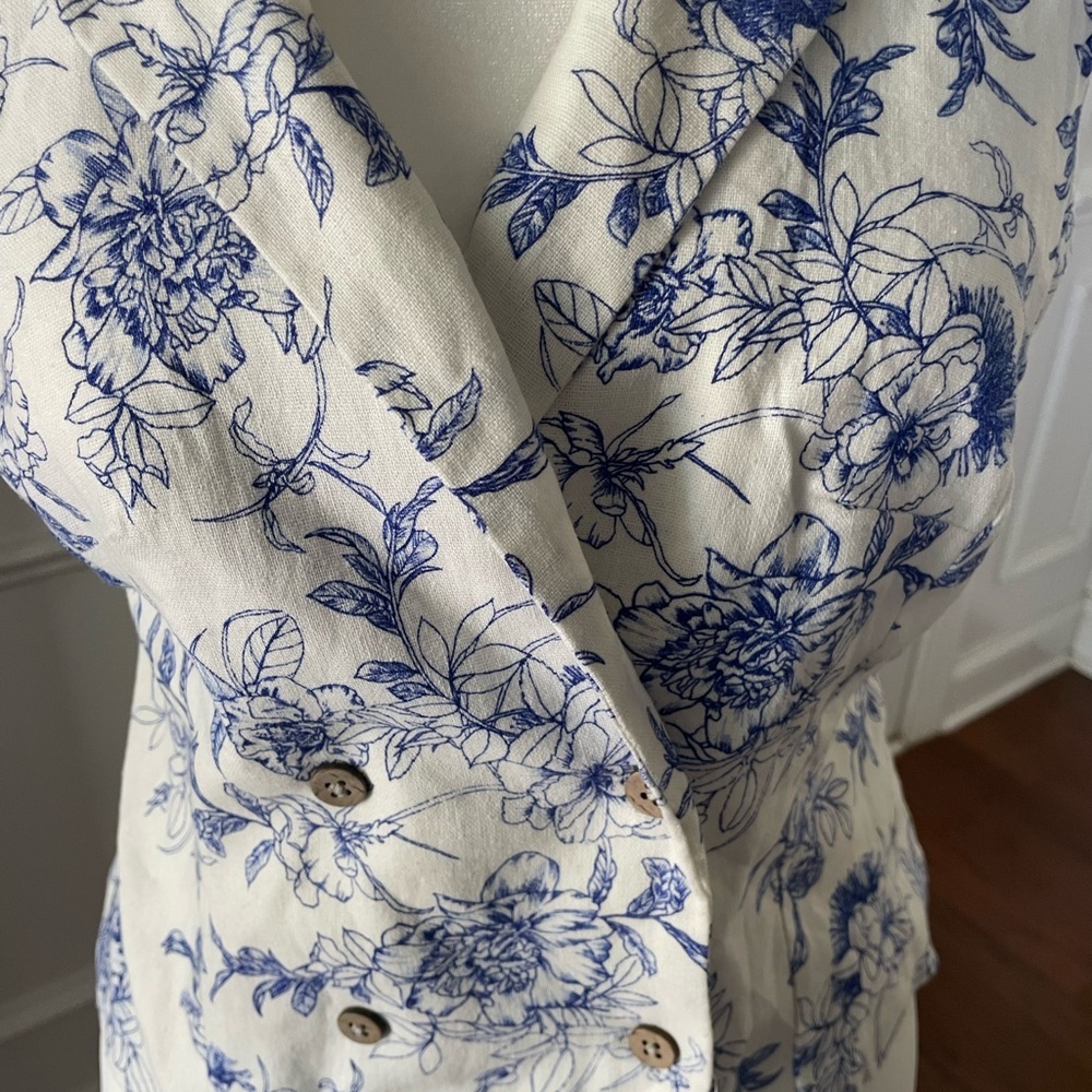 Jason Wu Linen Blend Halter Style Top Size 6 - image 5